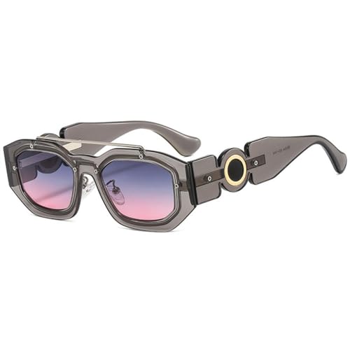 Lunettes de soleil punk vintage MUTYNE à monture géométrique luxe