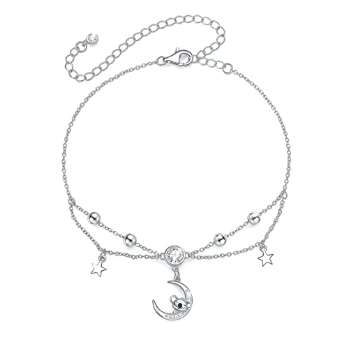 Muatogiml S925 Sterling Silver Koala Bear Anklet Foot Charm Animal Bracelet Jewelry Gifts For Women Girl, Mb-023 #TOP5