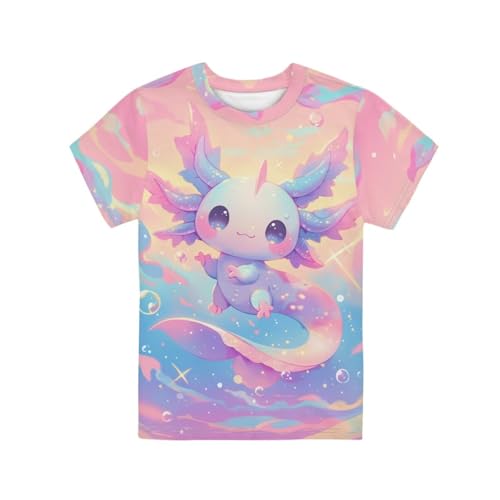 Image of Kids Graphic T-Shirt Boys Girls Novelty Tees Top Short Sleeve Shirts Summer Blouses 3-16