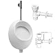 Urinal Vbchome Pico Keramik Pissoir mit senkrechtem Ablauf und Zulauf