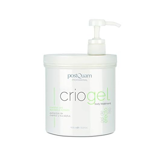 Postquam - Criogel | Gel Efecto Frio para Triple Uso - Anticelulitico, Reafirmante y Relajante de piernas - 1000 Ml
