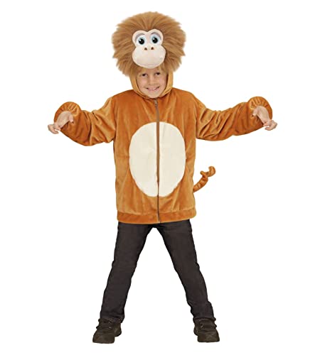 W WIDMANN MILANO Party Fashion - Costume pour enfant singe en peluche, veste Ă capuche, costume animal