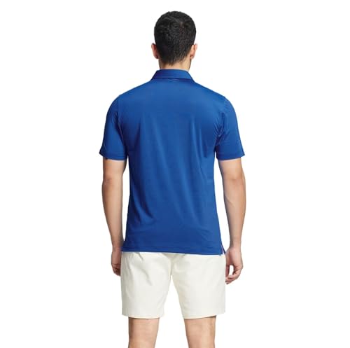 Men’s Short-Sleeve Quick Dry Performance Lightweight Pinstriped Collared Polo Shirts for Men (Various Colors) - image 5