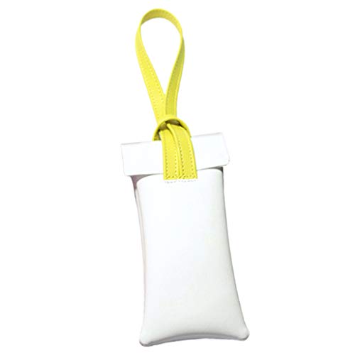 kowaku Estojo de óculos de couro PU, caixa de óculos, bolsa de óculos de sol, com fita, Branco