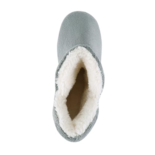 Ibluelover Women Men Bootie Slippers Winter Warm Anti Slip Xmas Indoor Plush Boots Memory Foam Slippers Wool Footwear3