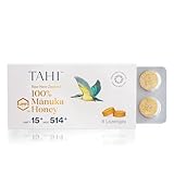 Tahi Pure New Zealand Manuka Honey Lozenges UMF 15+ (MGO 514+) Manuka Honey Drops For Sore Throat Relief & Immune support - Healthy Lozenges made of raw Honey - No Added Sugar - Pack of 8