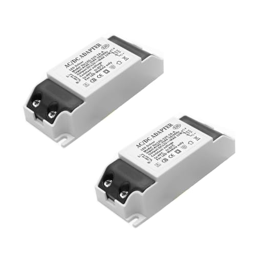 Transformador LED 230V a 12V 12W 1A fuente de alimentación del controlador LED, transformador sin ruido, transformador de bajo voltaje para G4 MR16 GU5.3 LED (2)