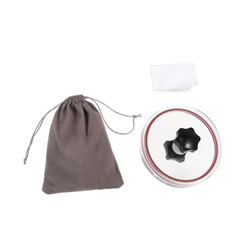 DOITOOL 1Pc Vinyl Record Label Saver Clamp with Wiper for Protecting and Maintaining Your Vinyl Record Labels Transparent Design for Easy Visibility