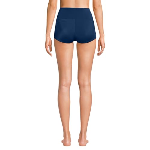 Lands' End Women's Tugless High Waisted Swim Boy Shorts2