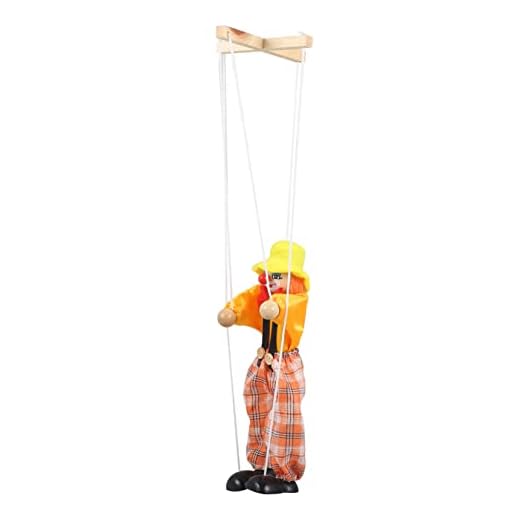 KOMBIUDA Marionette Toy Craft Toys Kidult Toys String Puppet Clown String Puppet String Puppets Marionette Marionette Puppets for Adults Wood Doll Child Aldult Puppets for Adults
