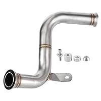 Gorgeri Exhaust MidPipe Motorrad Auspuffanlage, Katalysator Entfernt Decat Auspuff Mittelrohr Modifikation Passend für 125 250 390 RC390 2017 on