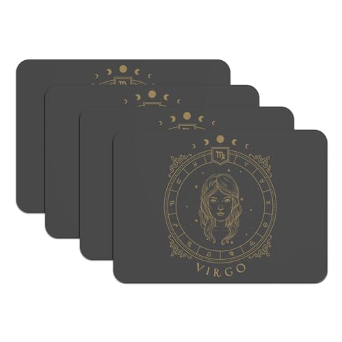 Sets de table astrologie grand format antidérapants et imperméables en caoutchouc