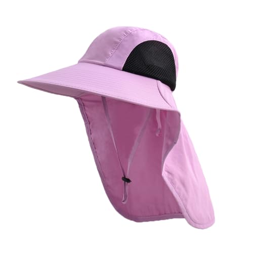 Image of ZOORON Women's Ponytail Safari Sun Hat, UPF 50+ Wide Brim Outdoor Bucket Hat with Chin Drawstring Strap,Fishing Hat