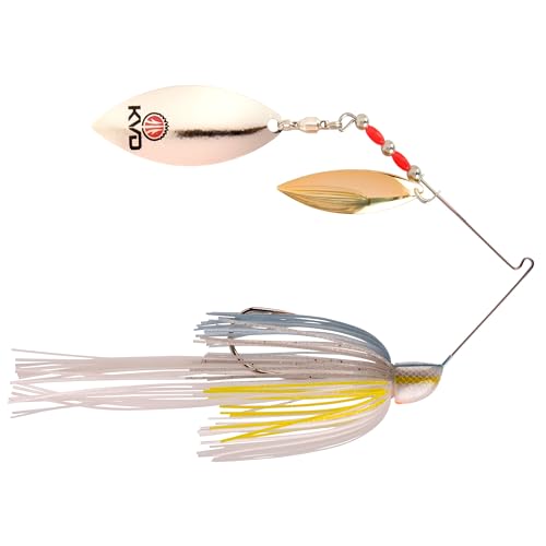 Strike King Lures KVD Finesse Spinnerbait Lure, 5/0 Hook, 1/2 oz, Sexy Shad, per 1, fsb12ww