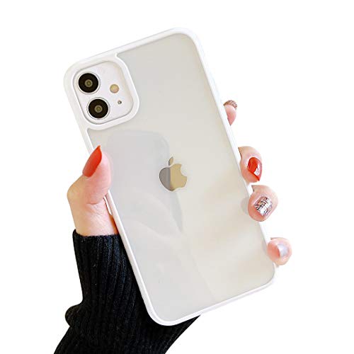 ZTOFERA Clear Case for iPhone 12 & iPhone 12 Pro, Ultra Hybrid Slim TPU Case Anti-scratch Shockproof Flexible Silicone Bumper Cover for iPhone 12/iPhone 12 Pro (6.1") - White