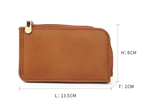 Multi-Card Coin Purse Simple Folding Short Card Holder Retro Wallet(Red)2