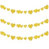 Banner decorativo en forma de corazón: diseño encantador y único, romántico y hermoso en forma de corazón, lo que lo hace más adecuado para decorar la mayoría de las fiestas, banner de san valentín