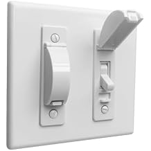 Wall Switch Guard, ILIVABLE Childproof Light Switch Plate Covers Protects Your Lights or Circuits from being Accidentally Turned On or Off by Children and Adults White, 4 Pack