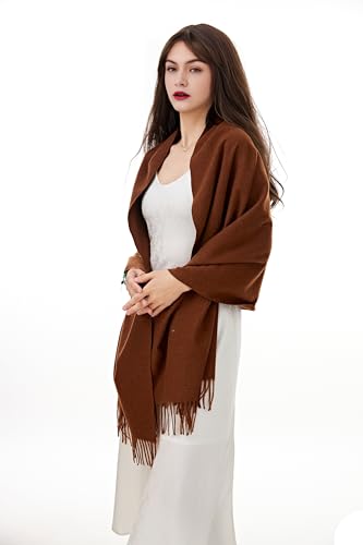 YOUR SMILE Women's Scarf Pashmina Shawls and Wraps for Evening Dress Bridesmaid Wedding Bridal Winter Warm Long Large Scarves3