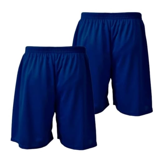 Kit 2 Shorts Térmico Bermuda Esportiva Masculino Fitness Atleta Academia Futebol Treino Corrida Praia Poliéster Elastano Premium (M, Marinho)