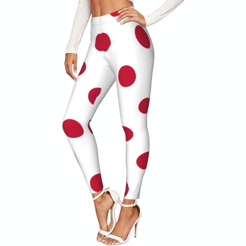 Leggings de compresión suaves con bandera japonesa para fitness de mujer