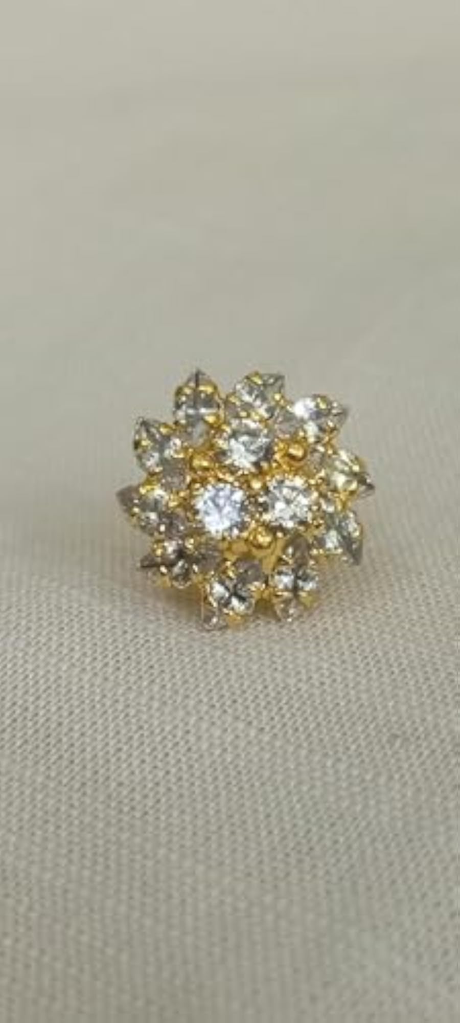 Women's Silver Crystal Nosepin