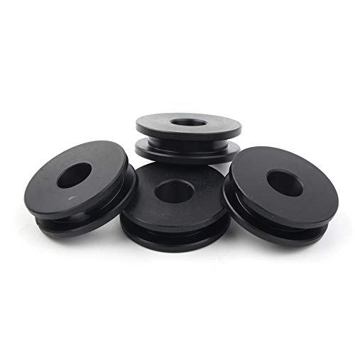 Bacar 4pcs/set Replacement Detachable Windshield Bushing Grommets For 1994-2014 for Harley for Road King, 2000-2014 for Harley Heritage for Softail, Black