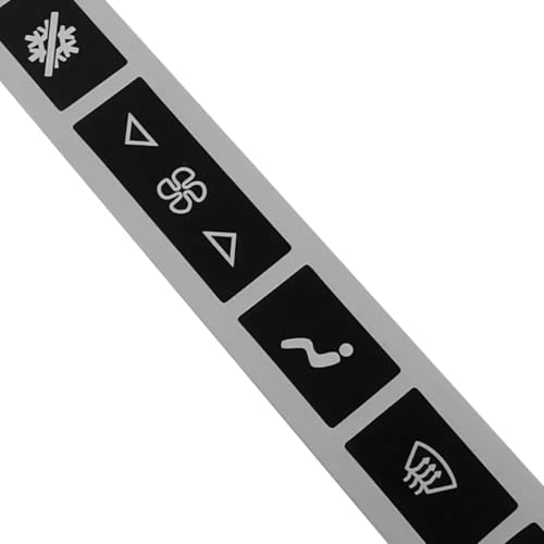Autocollants bouton climatisation abîmé solution pour console de Corvette C6 2005-2013