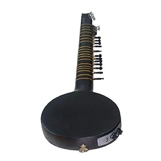 Noir classique! Sitar indien acoustique-électrique en bois de cédre + tous les accessoires,garantie française – Image 2