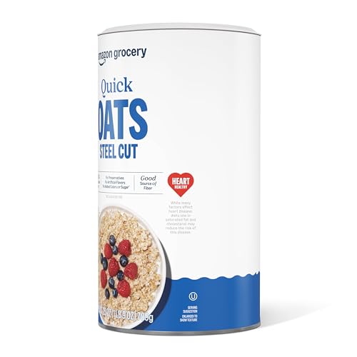 Image of Amazon Grocery, Steel Cut Quick Oats, 25 Oz