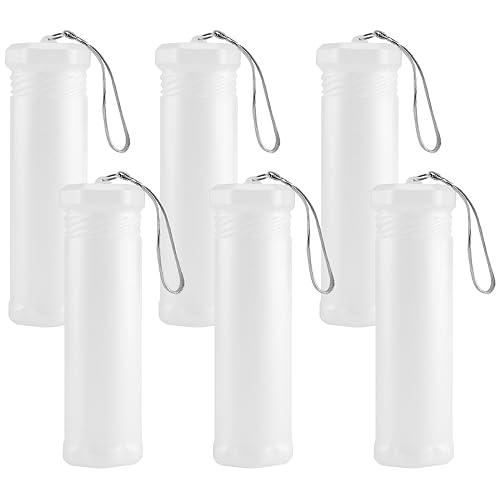 Image of FUNSUEI 6 PCS Extendable Plastic Paint Brush Case, Watercolor Brush Storage Case, Paint Brush Holder Tube, Long Paintbrush Holder Organizer for Drawing Tools and Makeup Brushes, 8.5-14.96 Inches Long