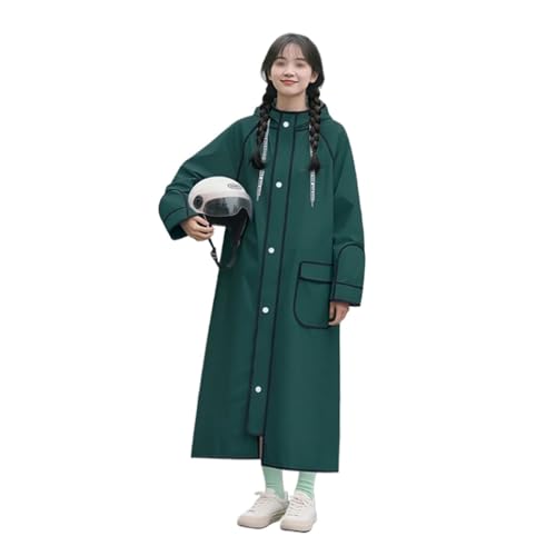 Poncho pluie pour adultes vert avec gants imperméable de randonnée bâche