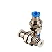 1pc Union Pneumatic Air Tube Fittings Brass Bulkhead Fitting for Machinery 8mm Tube Size Construction Farm Restaurant Industries(PM 1-4)