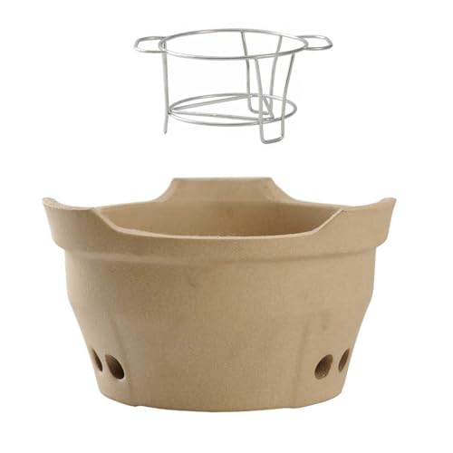Réchaud à charbon portable en terre cuite pour vos barbecues nature