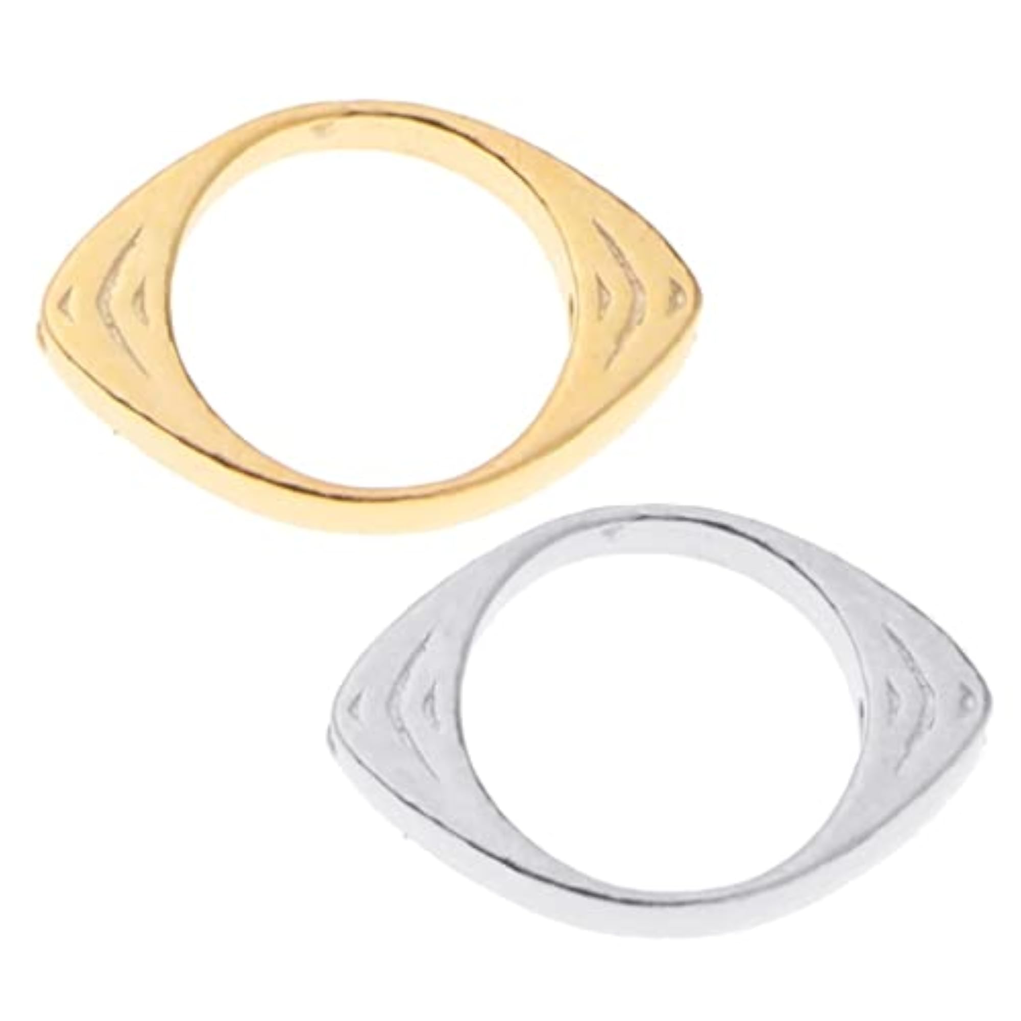 925 Sterling Silver Oval Spacer Eye Shaped Beads
