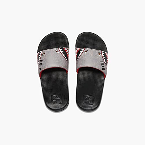 Reef Boy's One Slide (Little Kid/Big Kid) Flying Sharks 4-5 Big Kid M