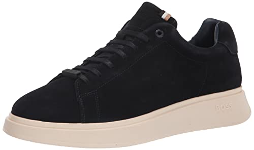 Image of BOSS Mens Suede Sneakers with Rubber Sole