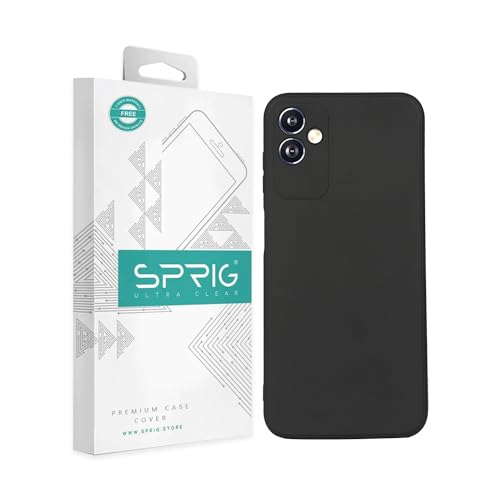 Image of SPRIG Compatible with Samsung Galaxy F14 5G Phone TPU Basic Premium Back Cover Drop Tested Shock Proof Mobile Case for Men, Women, Boys and Girls with Camera Protection (Black)