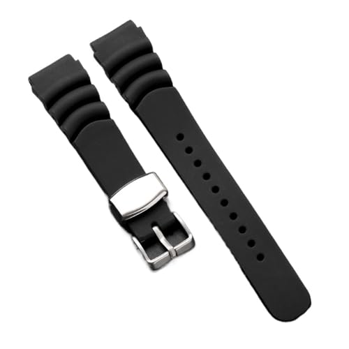 LYBELIRH 20mm 22mm VRXgbv o[ huXbg Y fB[X X|[c pvoh ZCR[ SKX007 SKX009 xgΉ(Black,22mm)