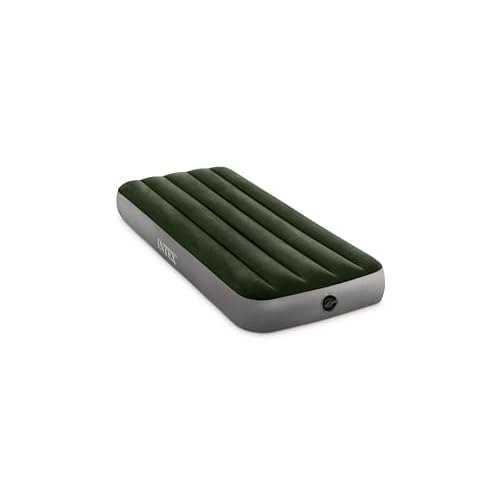 Intex 64106E Dura-Beam Prestige Downy Air Mattress: Fiber-Tech – Jr Twin – 10in Bed Height – 300lb Weight Capacity – Pump Sold Separately