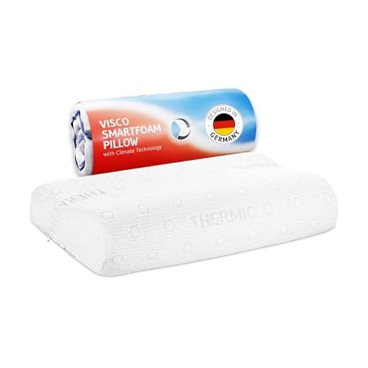 Orthopädisches Nackenstützkissen Visco Kopfkissen Viscoelastisches Kissen, Memory Foam Kissen Bauchschläferkissen 7cm, Hergestellt aus Kühlendem Memory-Schaum Viscoschaum 4 Kopfkissen 40x80 HADAR Wave, höhenverstellbar, ergonomisches HWS Nackenstützkissen aus Visco-Schaum mit Klima-Bezug, Nacken-Kissen für Seitenschläfer & Rückenschläfer, passt in 40 x 80 cm Bezug