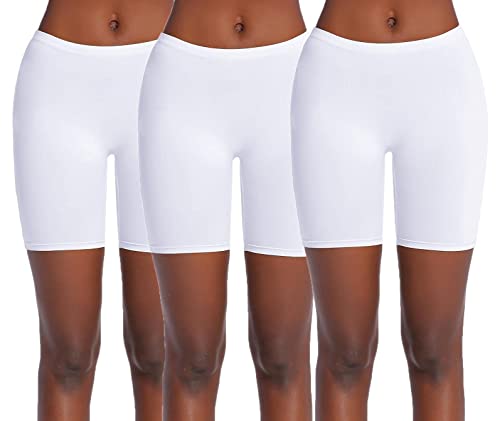 Image of Ekouaer Boyshort Panties Women's Soft Underwear Briefs Invisible Hipster 3 Pack Or 4 Pack Seamless Boxer Brief Panties S-XXL