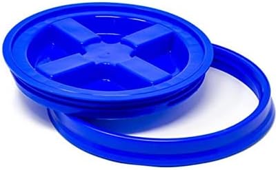 DetailMate GritGuard Gamma Seal Bucket Lid, Blue, 2-Pack, Screw Top, Plastic with Rubber Seal, Suitable for Grit Guard Wash Buckets, Meguiar's, 3313532031