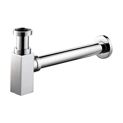 Square Bottle Trap & Extension Chrome