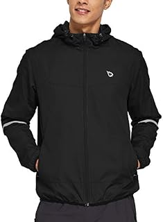 BALEAF Men's Sports Windbreaker Running Track Workout Jackets Lightweight Water Resistant Packable Jackets