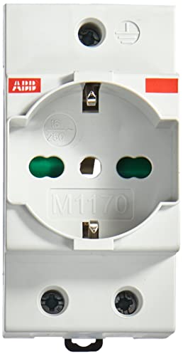 Prise modulaire M1170 ABB-Entrelec dual standard schuko pour rail - 2