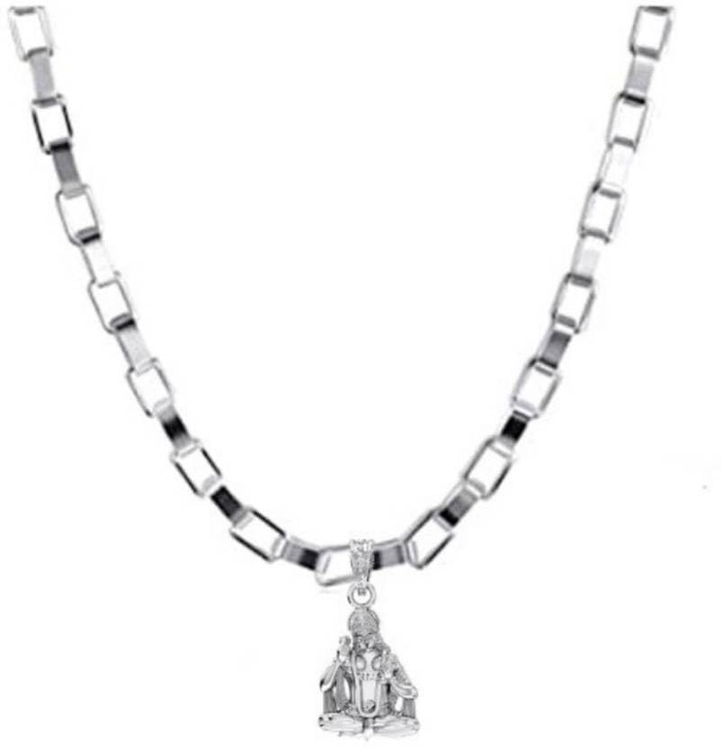 Pendentif en argent sterling Hanuman avec collier chaîne vénitienne 55,9 cm pour homme et femme