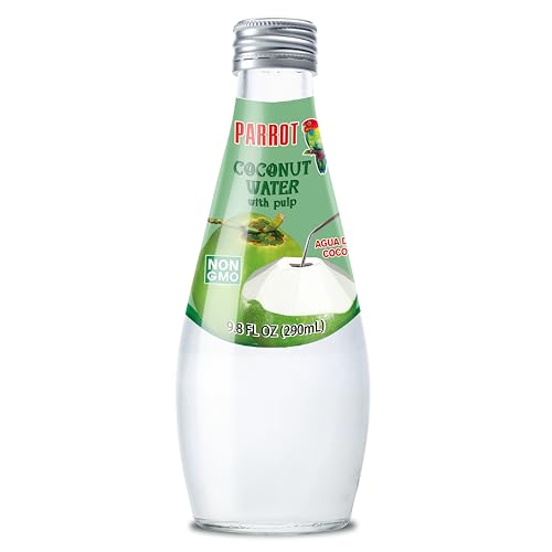 Parrot Brand Coconut Water with Pulp 9.8 fl. oz. 290ml（Pack of 12）