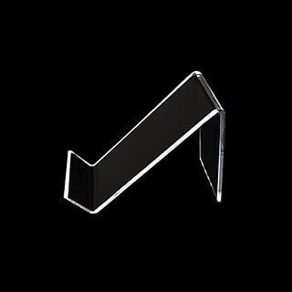 JIHUOO 8 Pcs Clear Acrylic Shoe Store Display Stands Sandal Display Stands Shoe Display Shelf Rack Holder B