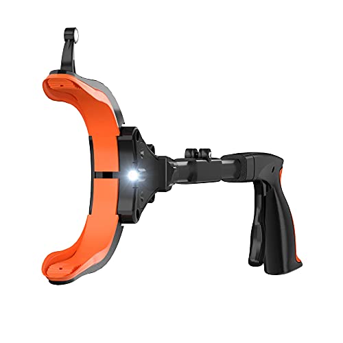 22" Foldable Grabber Reacher Tool with Headlight, 90Â°Rotating Head, Magnetic Hooks, Easy Trash Picker Tool, Claw Reacher Grabber for Elderly, Litter Picker Upper 8220-O-1